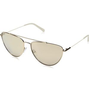 Diane Von Furstenberg Gold Krista Cat Eye Sunglasses